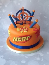 Nerf gun cake